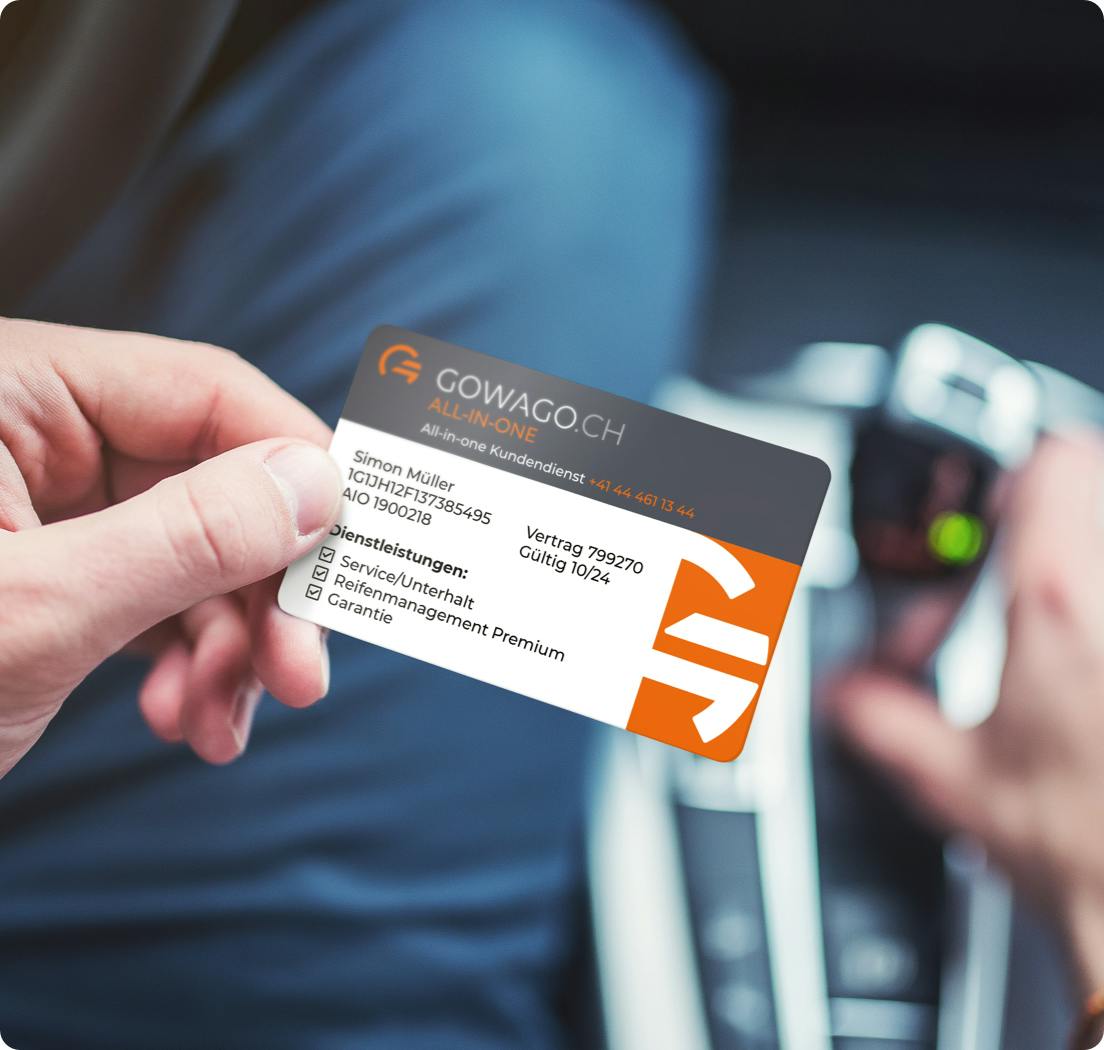 All-in-one Leasing card from gowago.ch
