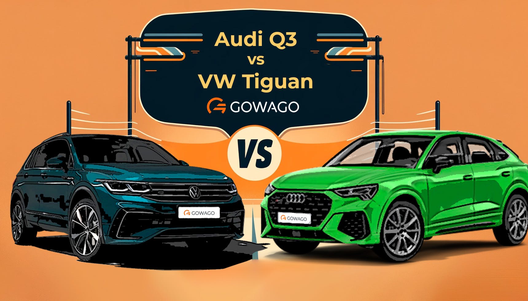 blog item card - VW Tiguan vs Audi Q3: Discover the differences between these SUVs and make the right choice for your next lease!