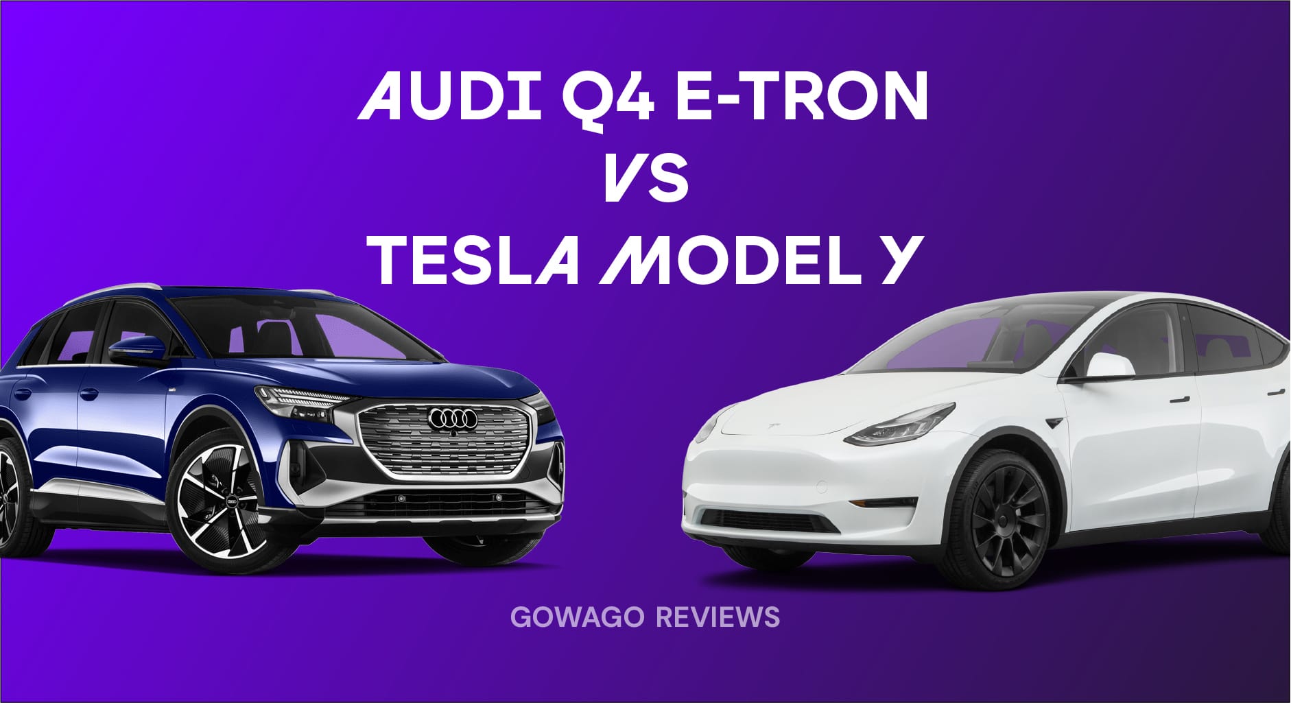 blog item card - Compare Leasing the Tesla Model Y and the Audi Q4 E-Tron - Find out everything about range, performance, equipment, and living with these electric SUVs.