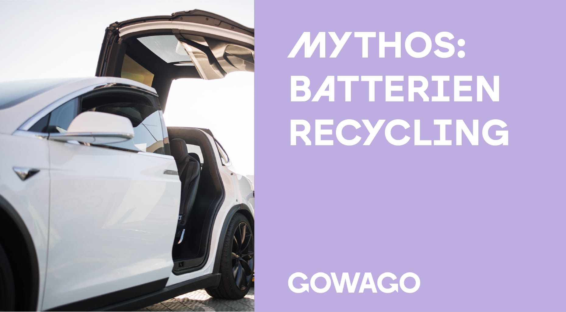 blog item card - Gowago zeigt dir, wie E-Auto Batterien über 300’000 km halten, ein zweites Leben als Energiespeicher führen und zu 95 % recycelt werden – nachhaltig eben.