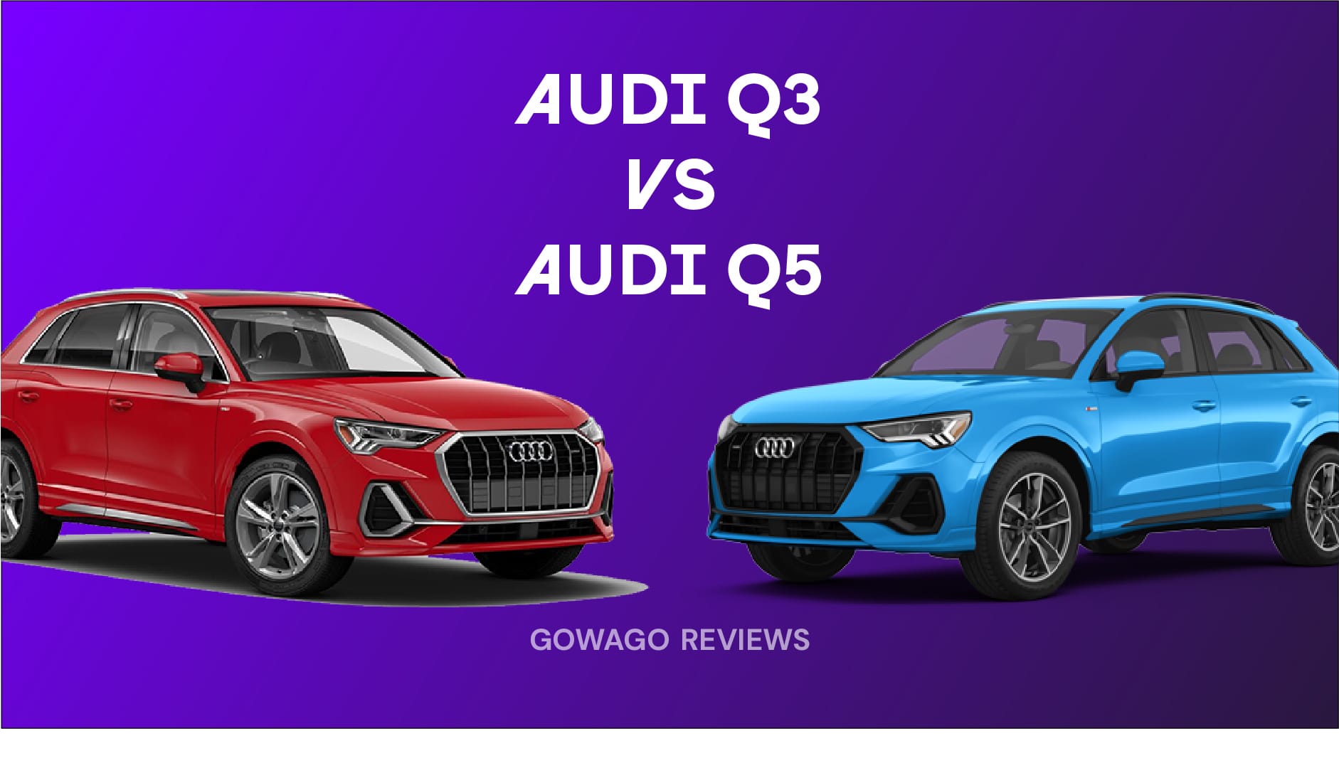 blog item card - Discover the differences between the Audi Q3 and the Audi Q5 in this Gowago comparison – practicality, equipment, interior, driving experience, and costs. Find out which SUV is the perfect fit for your next leasing.