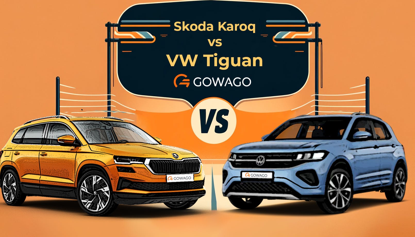 blog item card - Skoda Karoq vs VW Tiguan: Discover the differences between these SUVs and make the right choice for your next lease!