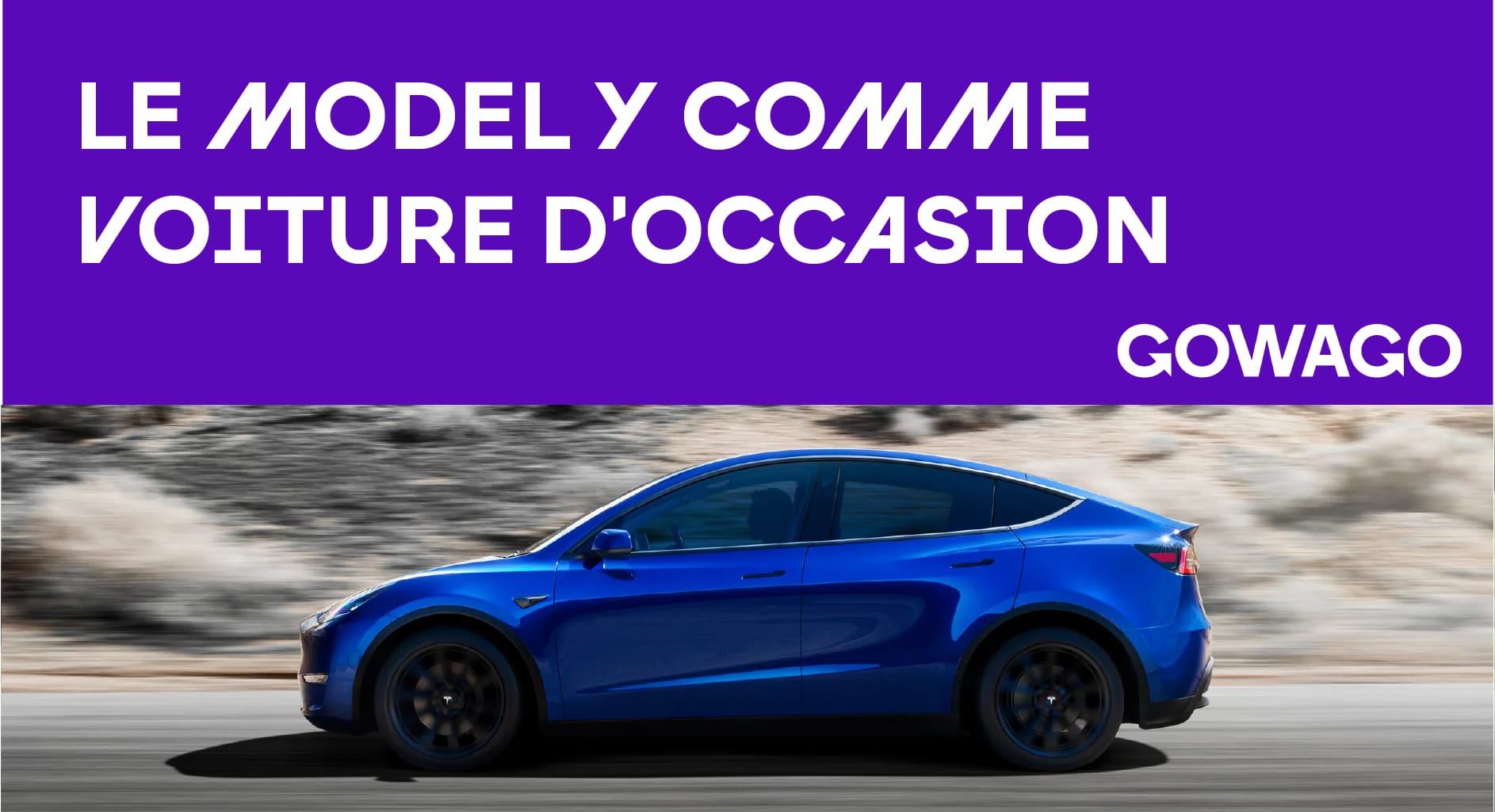 blog item card - Le Model Y d'occasion – est-ce une bonne option ? Absolument ! Tout ce qu'il faut savoir sur les prix, la qualité, la batterie et l'autonomie d'un Tesla Model Y d'occasion. Let's Go.