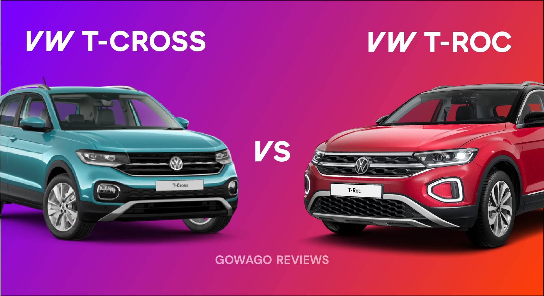 blog item card - VW T-Roc vs VW T-Cross : Découvrez les différences entre ces SUV similaires et faites le bon choix pour votre prochain leasing ! Lequel a le plus d'espace, le meilleur prix, le plus adapté à vos besoins ?