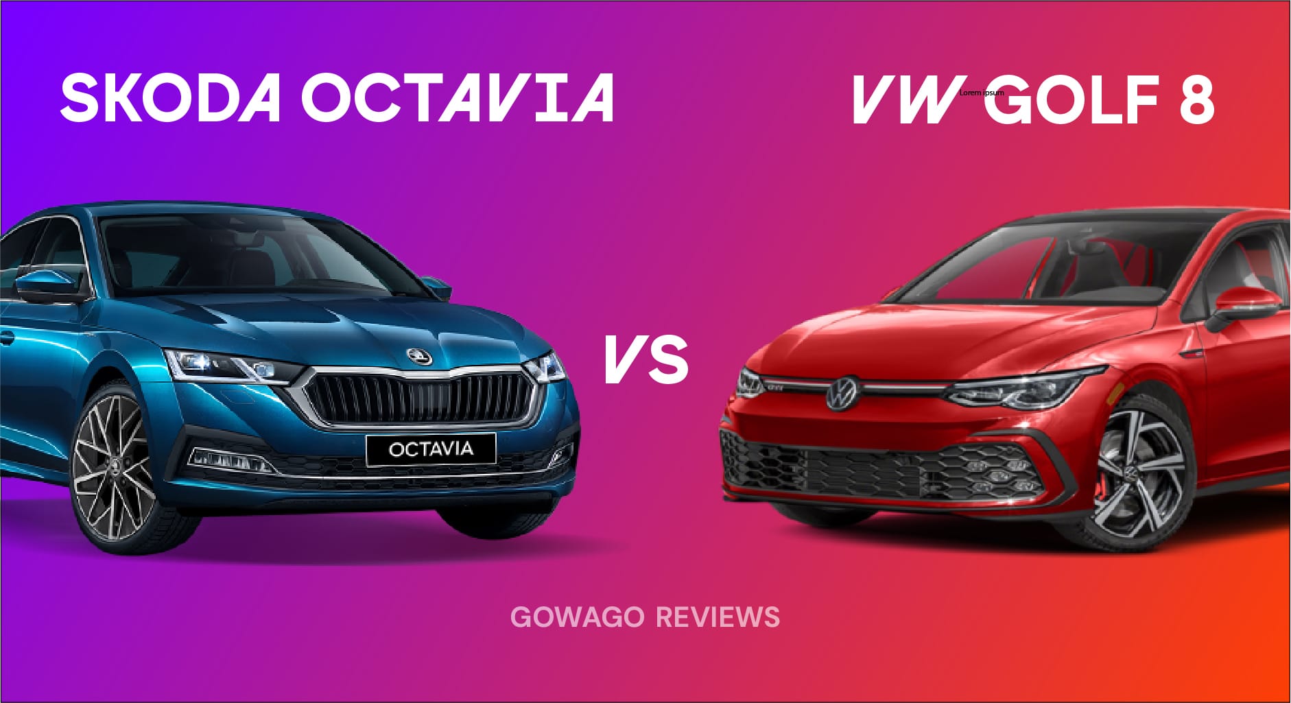 blog item card - Discover the differences between the VW Golf and the Skoda Octavia in this Gowago comparison – practicality, equipment, interior, driving experience, and costs. Find out which of these classics is the perfect fit for your next leasing.