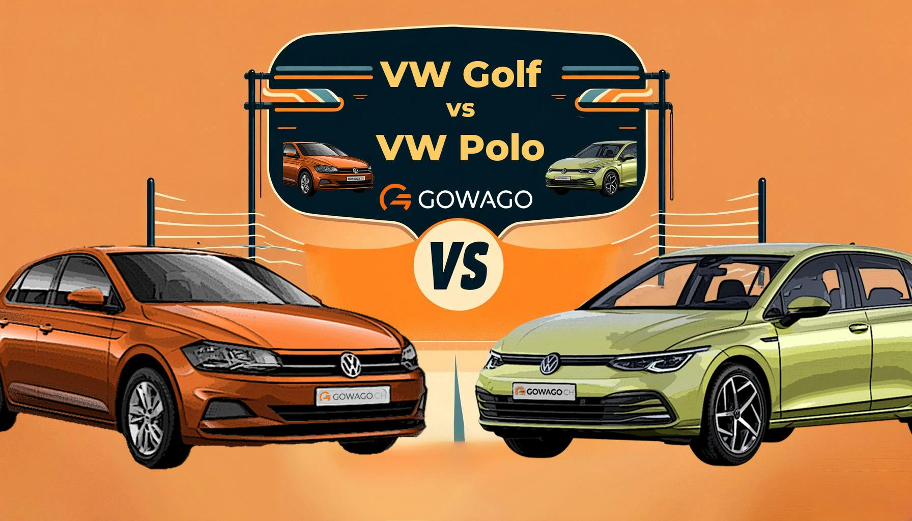 blog item card - VW Golf or VW Polo? Which of these VWs should you choose? gowago gives you an overview! Leasing prices ✅ Equipment ✅ Driving experience ✅