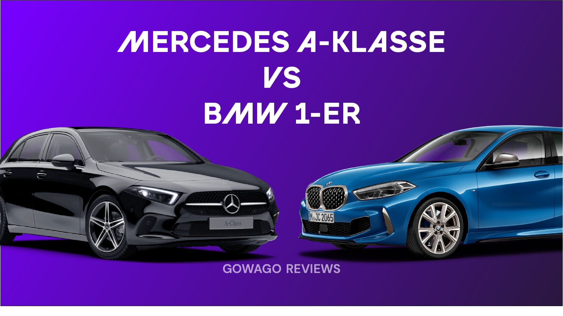 blog item card - BMW 1er oder Mercedes A-Klasse? Für welchen der beiden Premium-Kompaktwagen solltest du dich entscheiden? gowago gibt dir einen Überblick! Leasingpreise ✅ Ausstattung ✅ Fahrerlebnis ✅